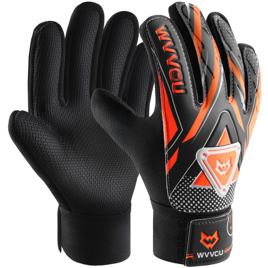 WVVOU Torwarthandschuhe Kinder und Jugendliche, Fussball Torwarthandschuhe, Fussballhandschuhe, Dopp