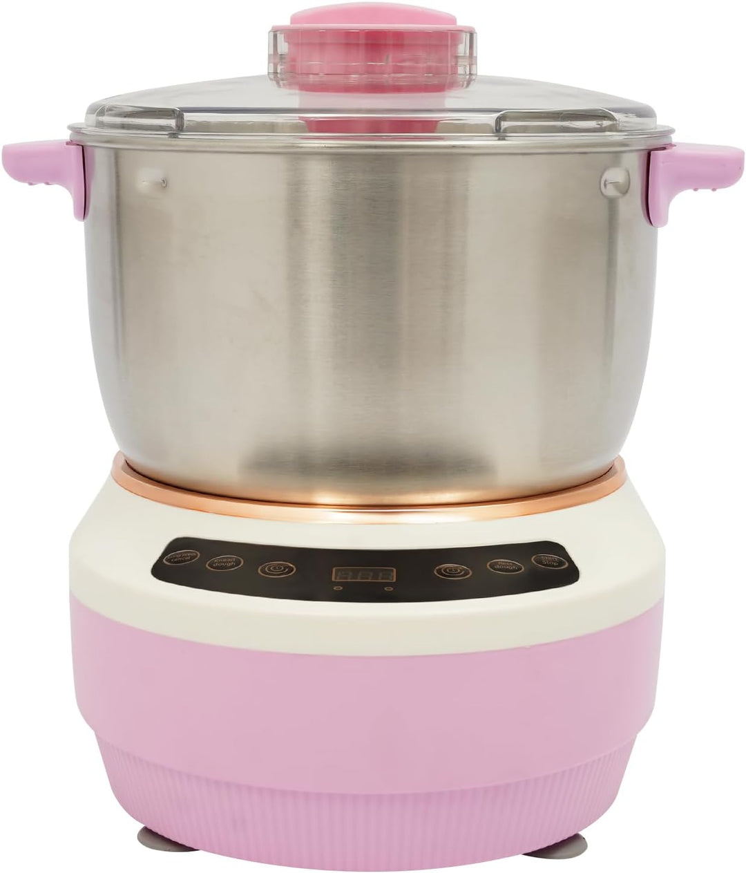 Teigmaschine, 7L Teigknetmaschine mit Knet- und Fermentationsfunktion (Rosa), Rosa