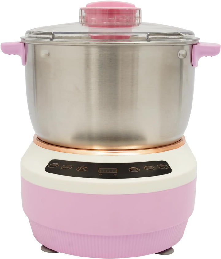 Teigmaschine, 7L Teigknetmaschine mit Knet- und Fermentationsfunktion (Rosa), Rosa