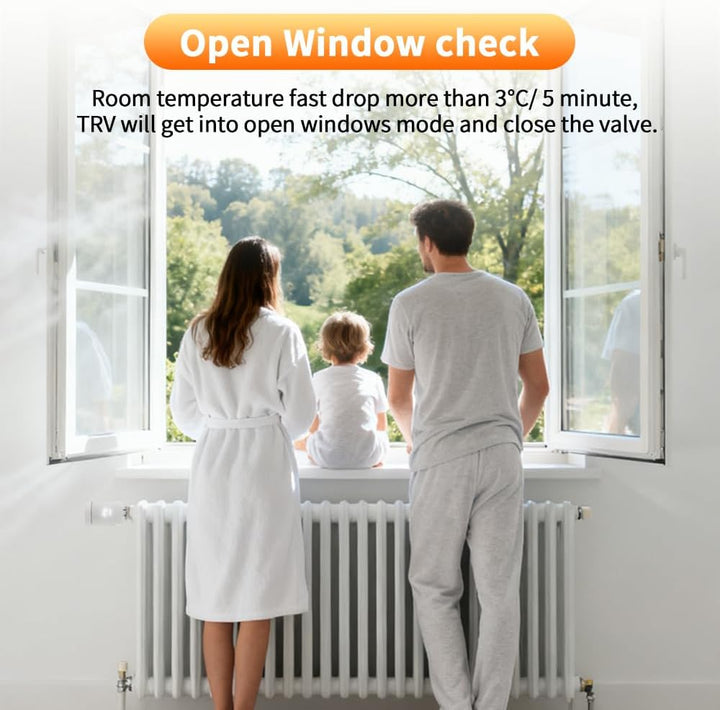 AR331-WZ Smart Heizkörperthermostat ZigBee, Energieeinsparung, Heizungssteuerung per App (Smart Life