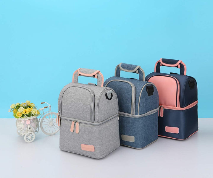 Mengshen wasserdichte Muttermilch Babyflasche Kühltasche - Tragbare Wärmeisolierte Lunchbox/Grosse K