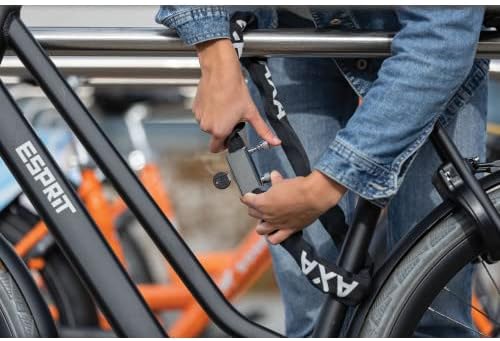 AXA Hawk Kettenschloss – Länge 100 cm – Sicherheitsstufe 8 – gehärtete Stahlglieder 8 mm Gen 1, Gen