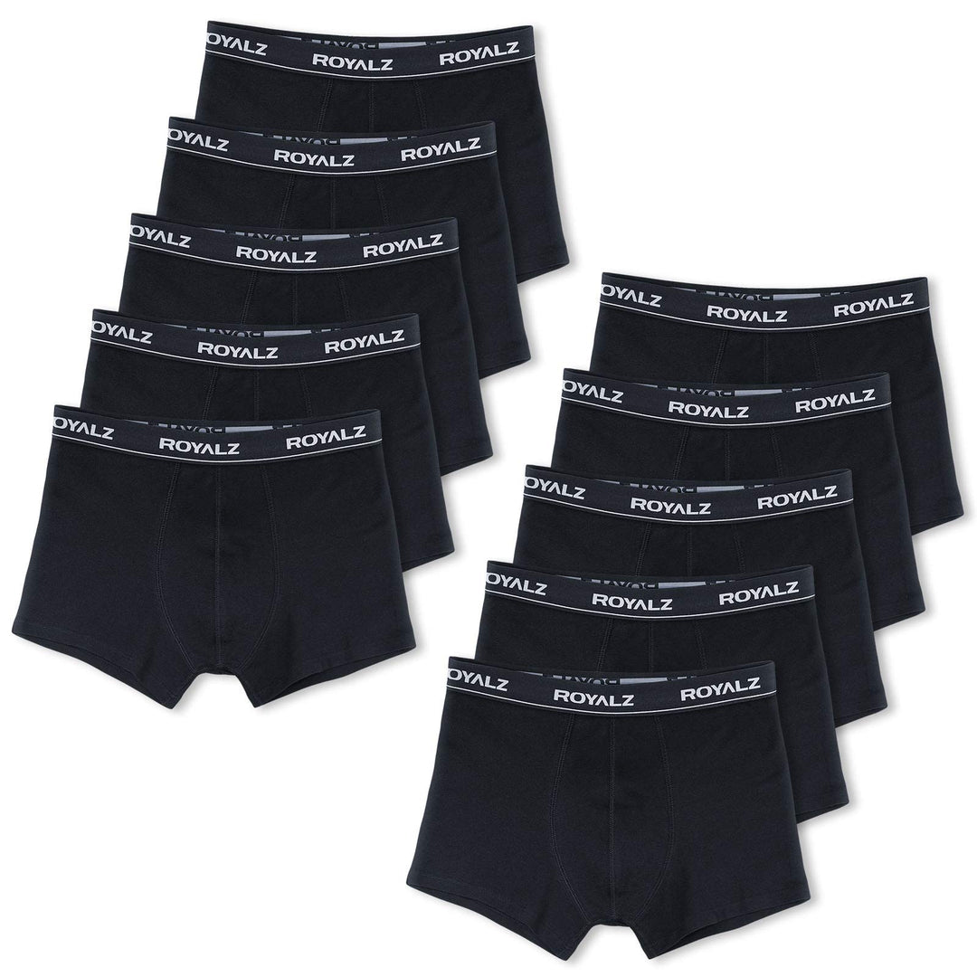 ROYALZ Unterhosen Herren Boxershorts Men 10er Pack klassisch für Sport und Freizeit, 10er Pack (95%