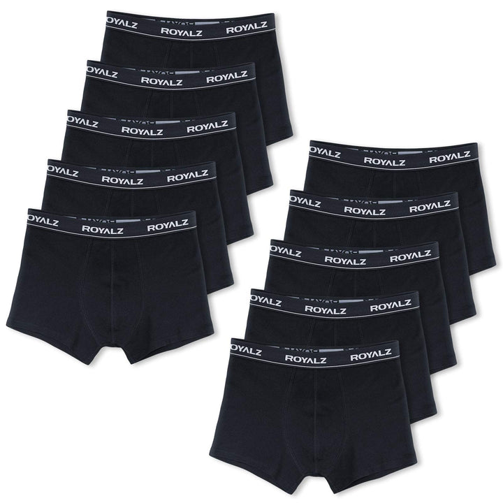 ROYALZ Unterhosen Herren Boxershorts Men 10er Pack klassisch für Sport und Freizeit, 10er Pack (95%
