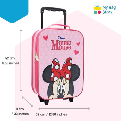 mybagstory - Koffer - Minnie Mouse - Rosa - Kinder - Gepäck - Reise - Urlaub - Mädchen Koffer - Grös