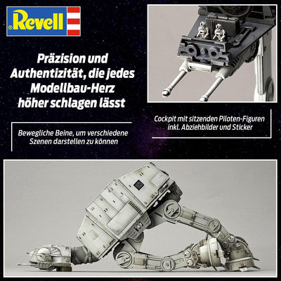 Revell Bandai Modellbausatz AT AT I Hochwertiger Bausatz des Allterrain Kampfläufer | Massstab 1:144