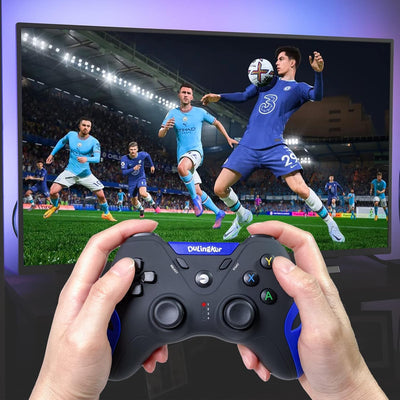 DuLingKer PC Controller Wireless, PS3 Controller PC Gamepad mit Dual Vibration, 2,4G Wireless Contro