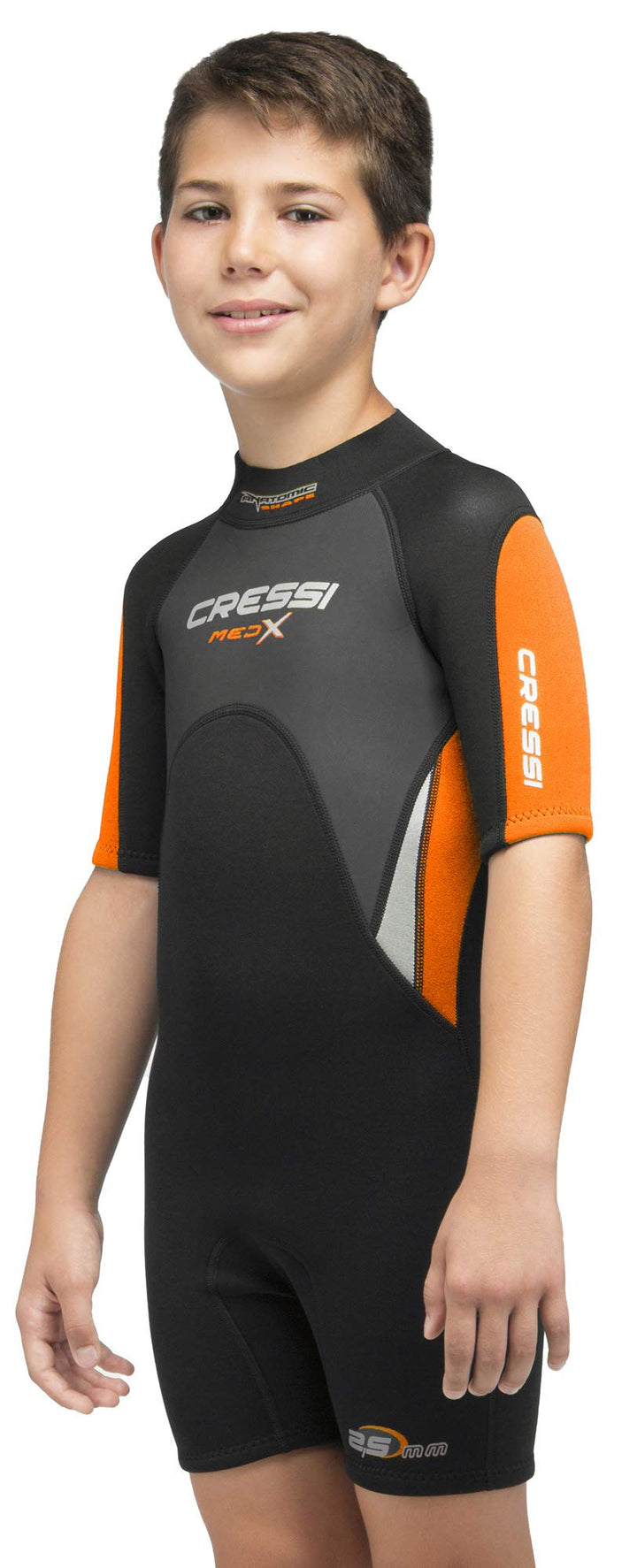 Cressi Med X Jr Wetsuit 2.5mm - Shorty Neoprenanzug Ideal zum Schnorcheln und Tauchen in gemässigten