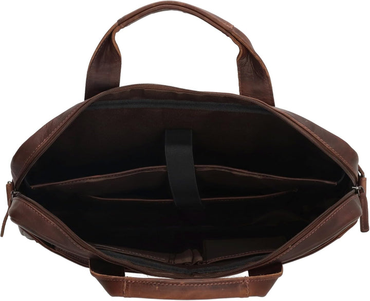 Hide & Stitches Laptoptasche Japura Kollektion 15,6 Zoll Laptopfach Verstellbarer Schultergurt Doppe