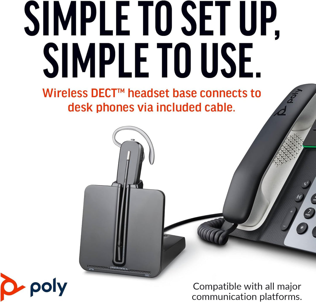 Poly DECT Headset CS540 konvertibel etail 2024 Version Gestreift, 2024 Version Gestreift