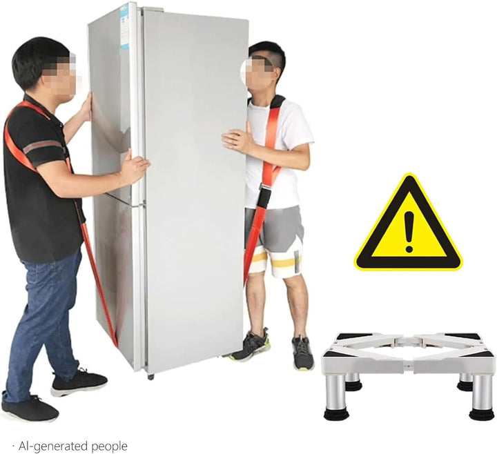 Untergestell für Kühlschrank Sockel Höhe 24cm/29cm/39cm,Einstellbare 45-67cm spülmaschine Gefriertru