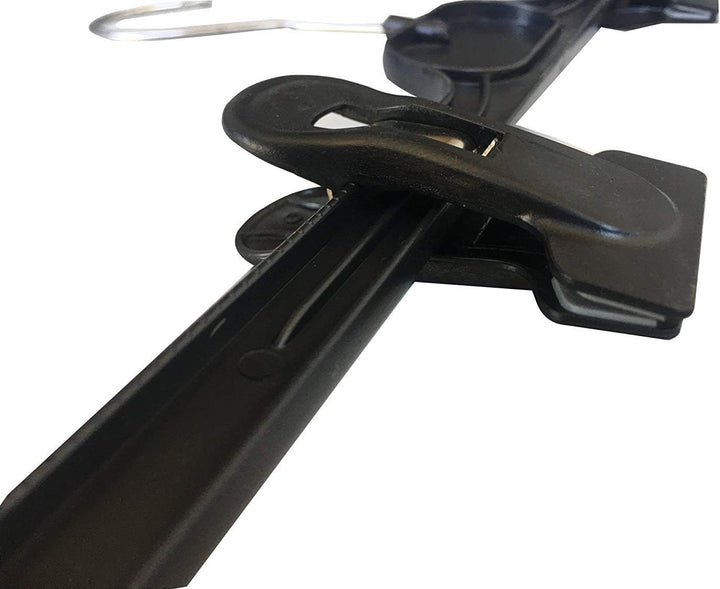 Kiroplast Kleiderbügel Für Röcke Kleiderbügel Hosen Clips Kleiderbügel Für Hosen 36cm (20, Schwarz)