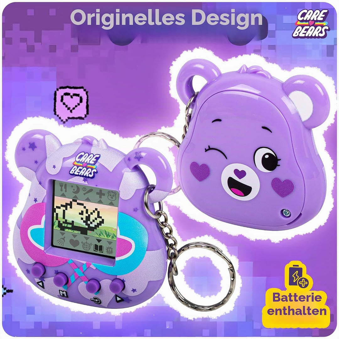 Care Bears Digital Pet - Share Bear Cyber Pet with Care Features, 1.4” Inch Screen, Handheld Interac