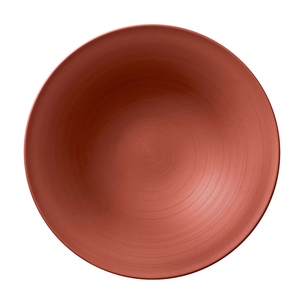 Villeroy und Boch Manufacture Glow Tiefe Schale, 29 cm, Premium Porzellan, Kupfer Glow Schale tief,