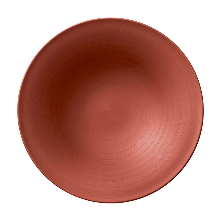 Villeroy und Boch Manufacture Glow Tiefe Schale, 29 cm, Premium Porzellan, Kupfer Glow Schale tief,