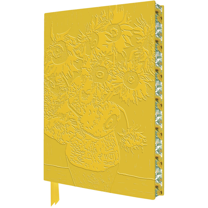 Exquisit Premium Notizbuch DIN A5: Vincent van Gogh, Sonnenblumen: Unser hochwertiges, liniertes Bla