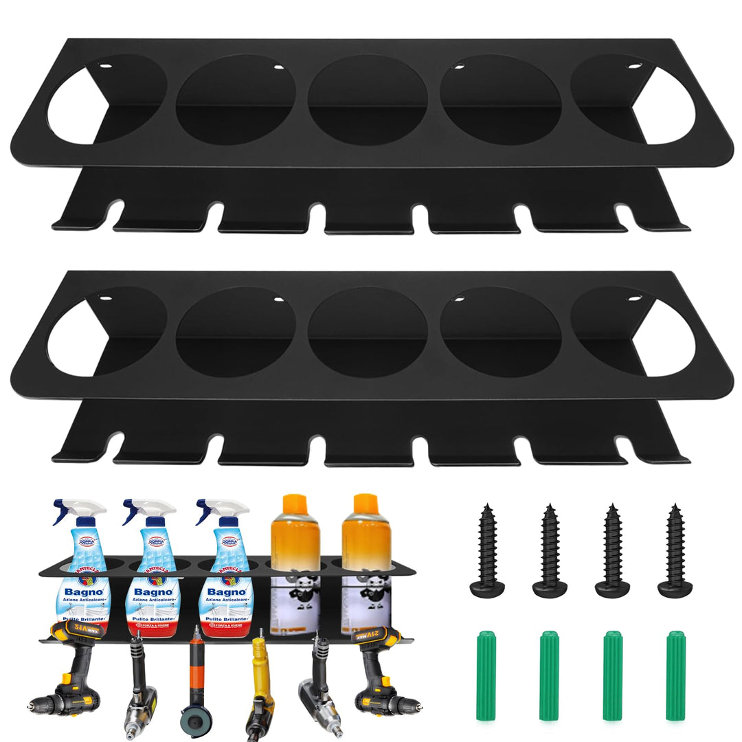 2PCS Dosenhalter für Sprühflaschen,Spraydosenhalter,Sprühdosenhalter,Werkstatt Halterung für Garage