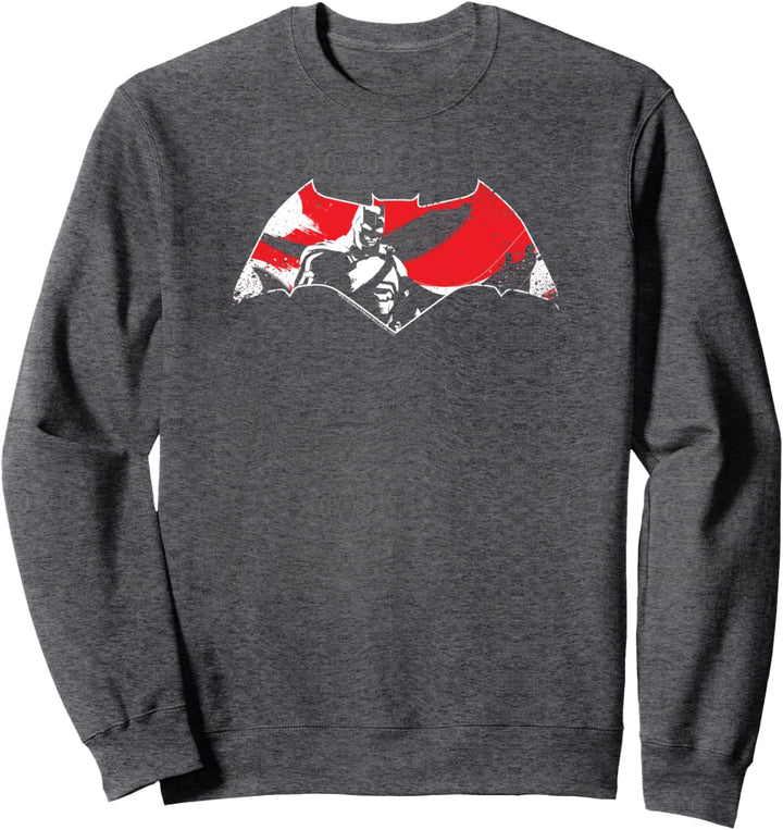 Batman v Superman Armor Splatter Logo Sweatshirt