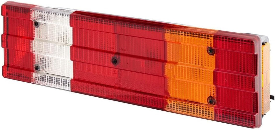 HELLA - Heckleuchte - Halogen - rot/weiss - für u.a. Mercedes-Benz 1222 - 4850 (MK, SK) - ECE - rech