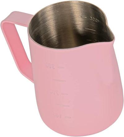 Dianoo Espresso Dampfkrug 350ml, Milchaufschäumkrug Edelstahl mit Messung, Milchaufschäumbecher, Kaf