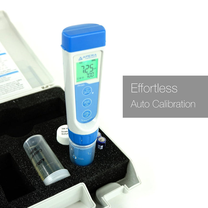 Apera Instruments EC60 Premium Leitfähigkeits-Messgerät & PH60 Premium pH-Meter, Standard Glaselektr