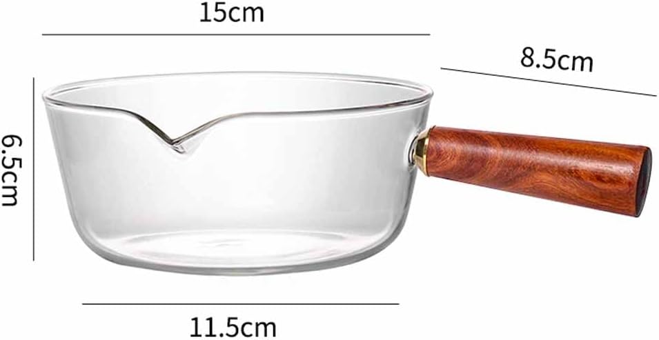 1000ML Glasschale für Mikrowelle Glaspfanne für die Mikrowelle Nicht Geeignet für Kochfelder, Braun