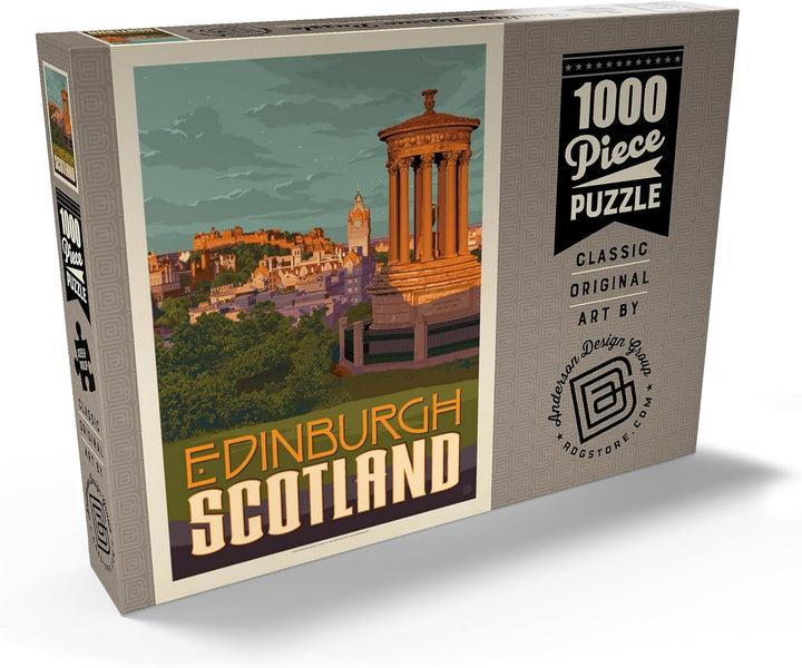 Schottland: Edinburgh, Vintage Poster - Premium 1000 Teile Puzzle - MyPuzzle Sonderkollektion von An