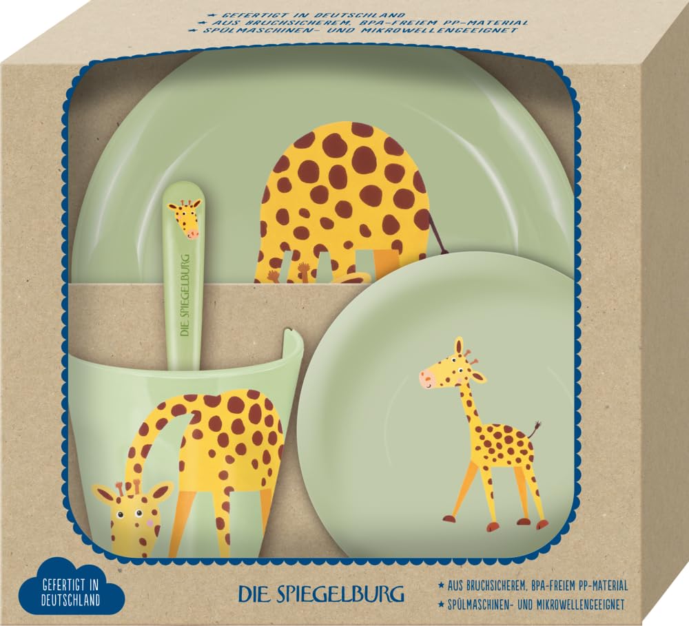 DIE SPIEGELBURG - Geschirr Geschenkset Giraffe - Freche Rasselbande