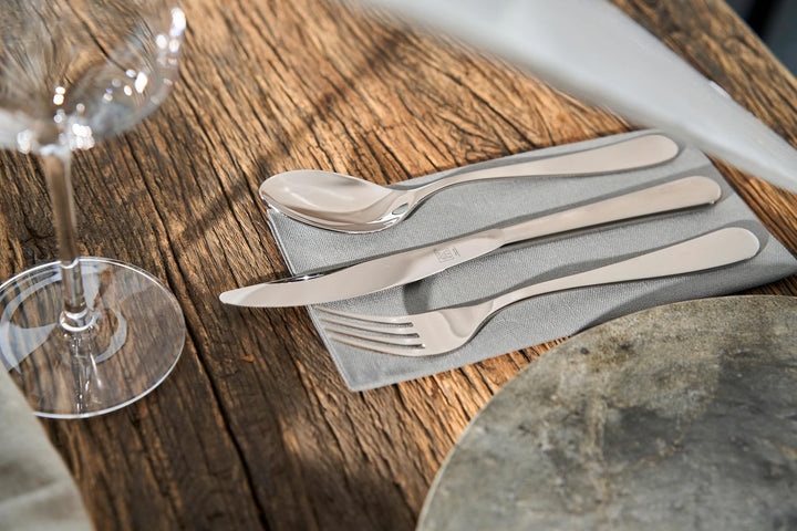 ZWILLING Greenwich Besteck Set, 68-teilig, Für 12 Personen, 18/10 Edelstahl/Hochwertiger Klingenstah