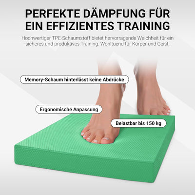 MSPORTS Balance Pad - Premium - inkl. Balance - Übungsposter - Gleichgewichtstraining und Koordinati