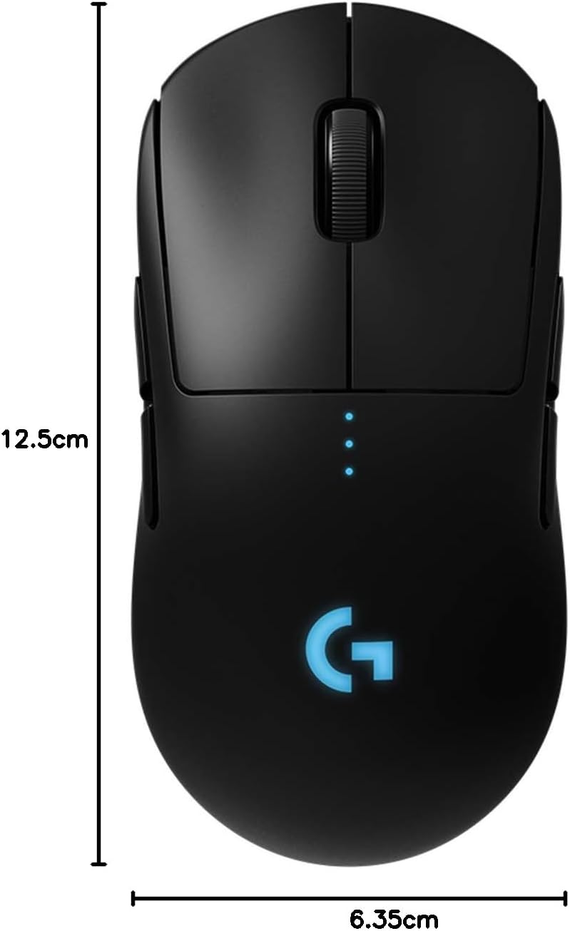 Logitech G PRO Wireless Gaming-Maus mit HERO 25K DPI Sensor, RGB-Beleuchtung, 4-8 programmierbare Ta