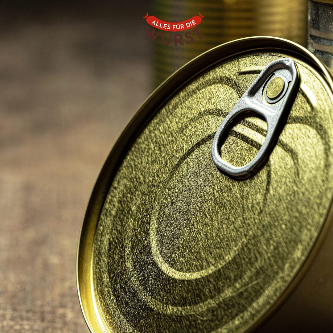 Fuduu.de Weissblechdosen, passend für Wurstherstellung, Grösse 99/63, für alle Brüh - und Kochwursts