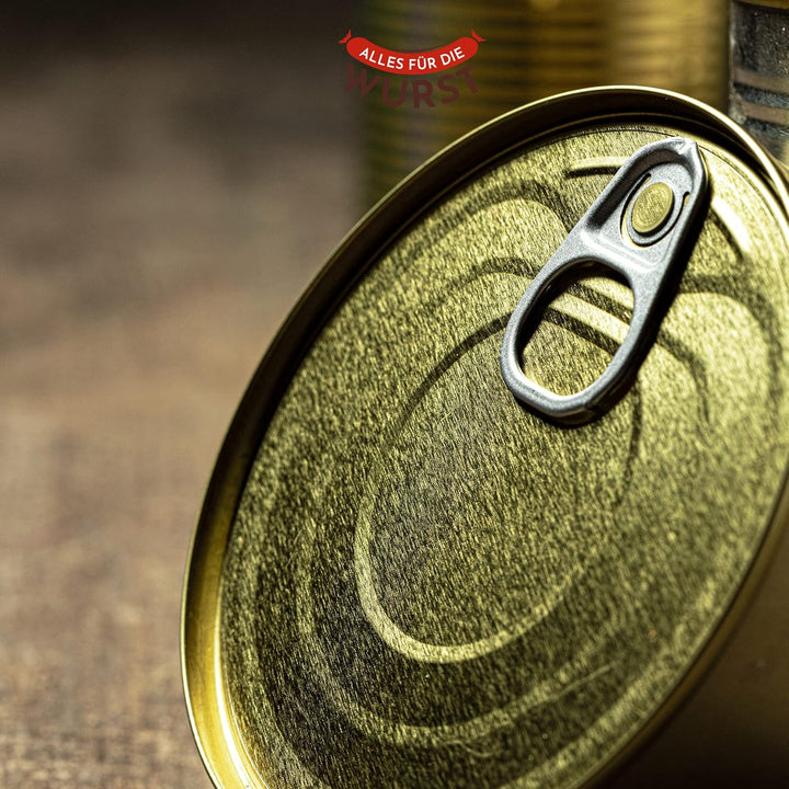 Fuduu.de Weissblechdosen, passend für Wurstherstellung, Grösse 99/63, für alle Brüh - und Kochwursts