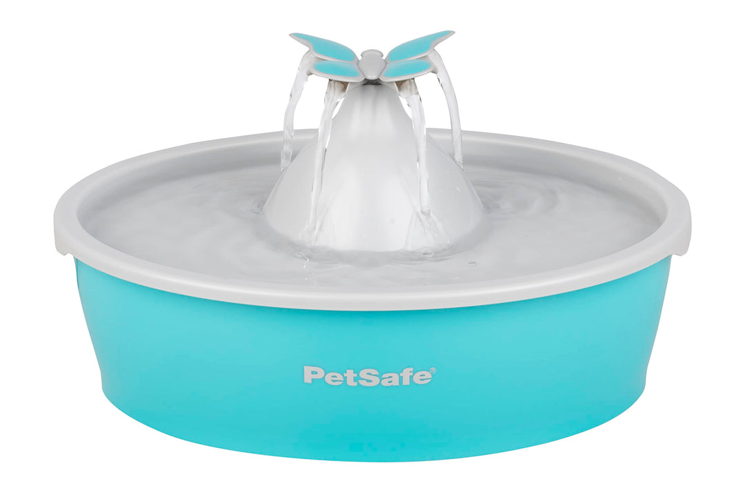 PetSafe Drinkwell Butterfly Trinkbrunnen für Katzen und kleine Hunde, BPA-freier Kunststoff, 1,5 Lit