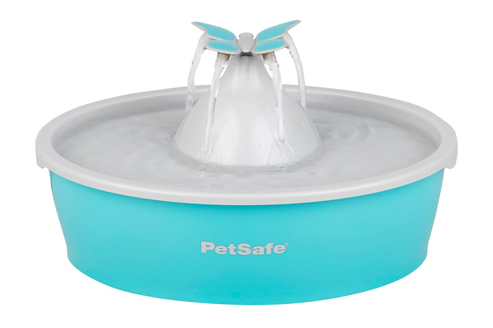 PetSafe Drinkwell Butterfly Trinkbrunnen für Katzen und kleine Hunde, BPA-freier Kunststoff, 1,5 Lit