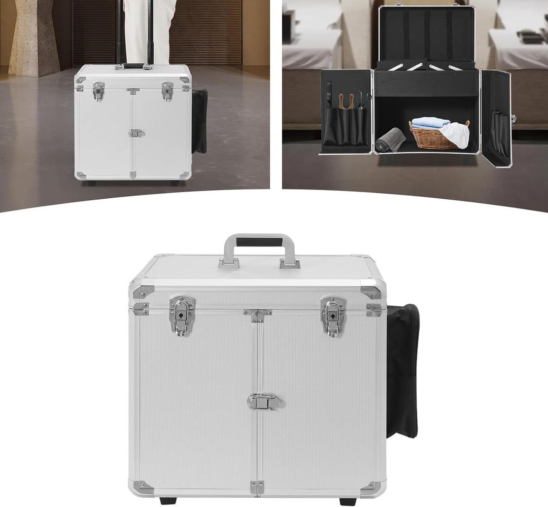 Fusspflegekoffer Ideal für die Mobile Fusspflege Trolley, Schminkkoffer Beauty Make-up Case Multikof