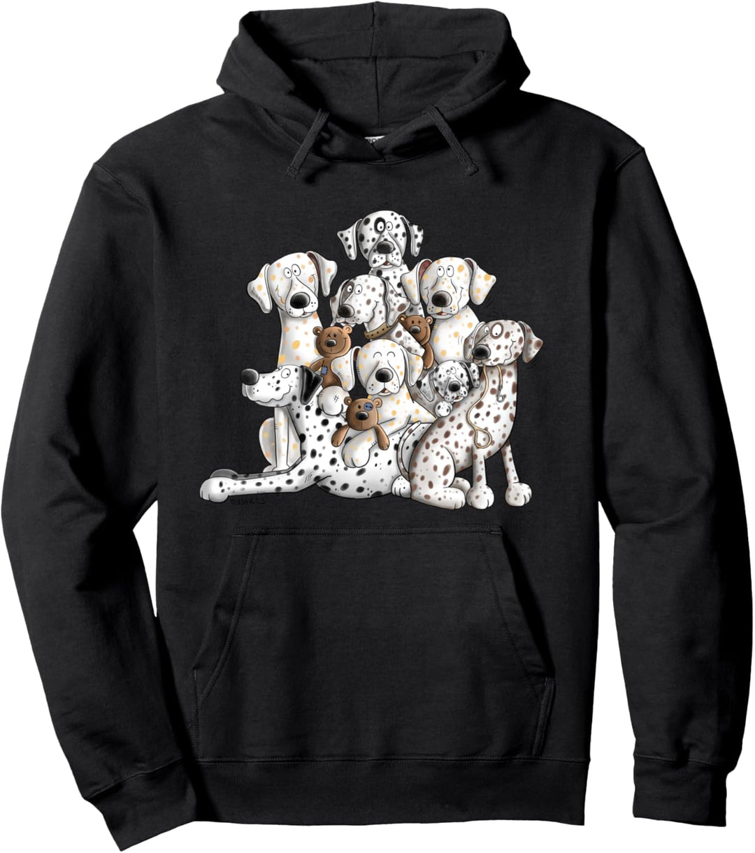 Happy Dalmatiner Hundehaufen I Fun Für Hundefreunde Pullover Hoodie