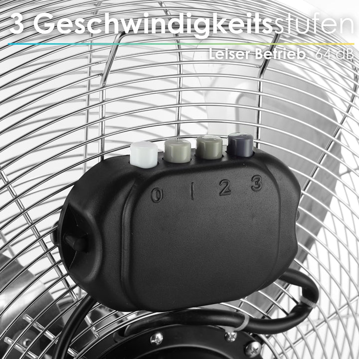 Echos Bodenventilator | Ø46 cm | 102 m³/min Luftdurchsatz | 1.250 U./min | 3 Geschwindigkeitsstufen