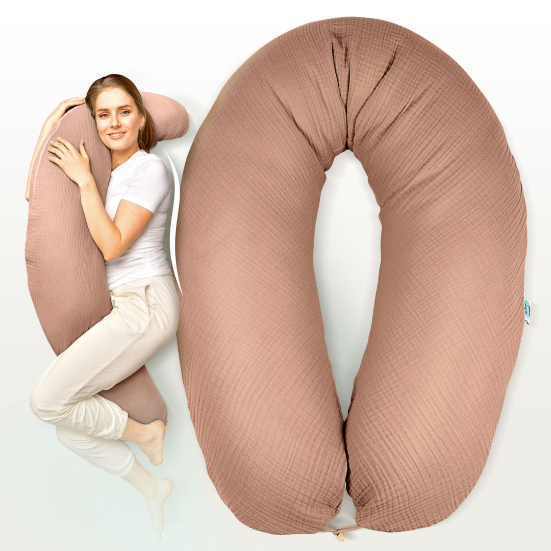 sei Design Stillkissen Mikroperlen XXL Lagerungskissen Schwangerschaftskissen Seitenschläferkissen 1