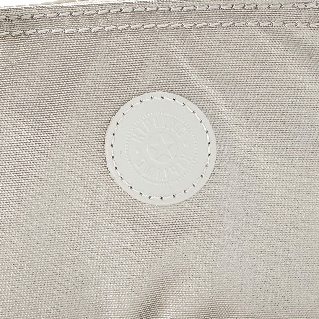 Kipling Backpacks Seoul, S, Metallic Glow + Damen Creativity S Münzbörse Silber (Metallic Glow)