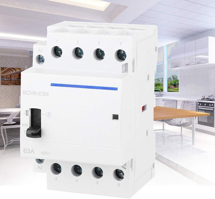 Haushalts-AC-Schütz, BCH8-63M 230 V 4P 63A Ultra-Energieeinsparung für die Haushaltsindustrie mit ma