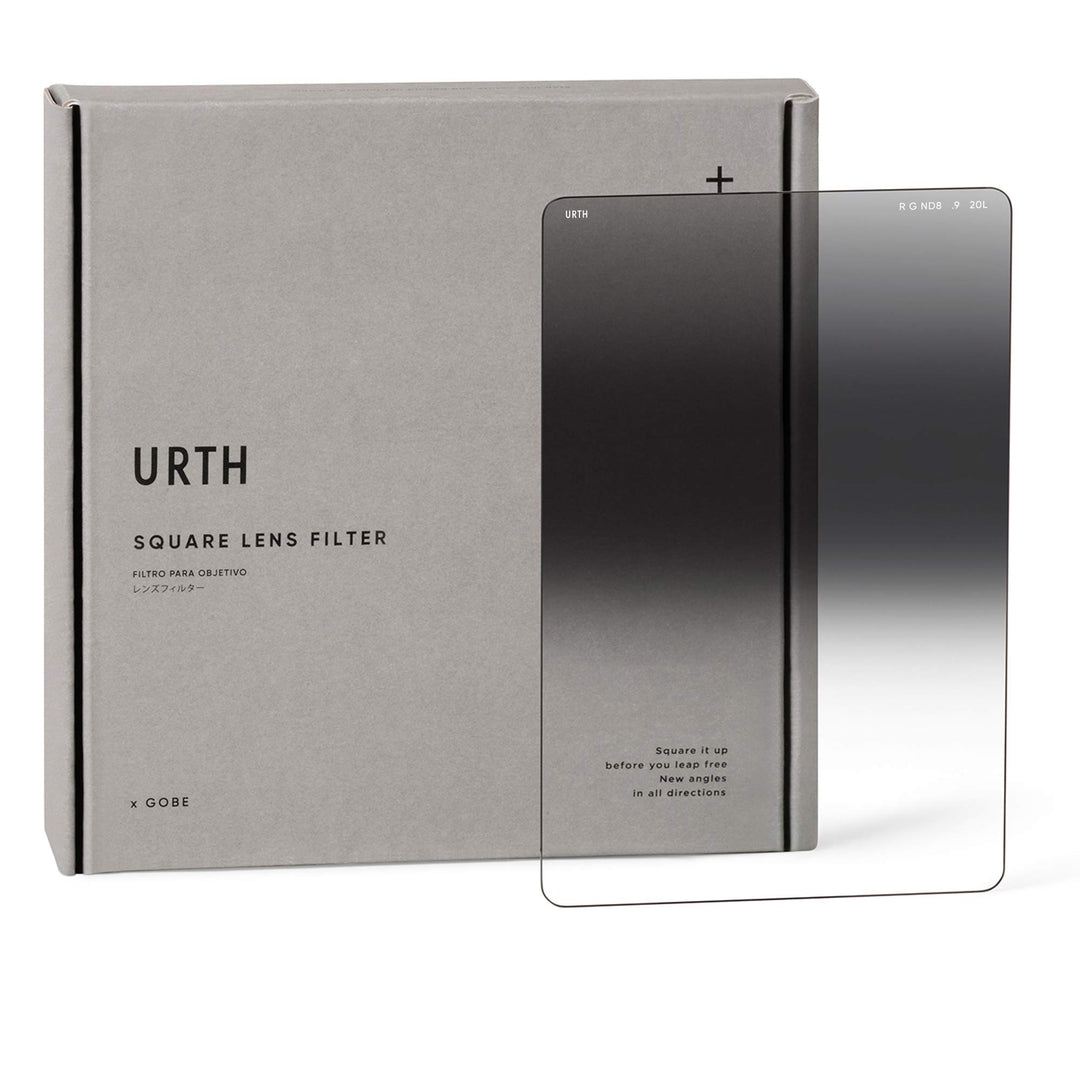 Urth 100 x 150mm Reverse Grauverlaufsfilter ND8 (3 Stop) GND Filter (Plus+), ND8