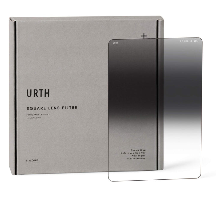 Urth 100 x 150mm Reverse Grauverlaufsfilter ND8 (3 Stop) GND Filter (Plus+), ND8