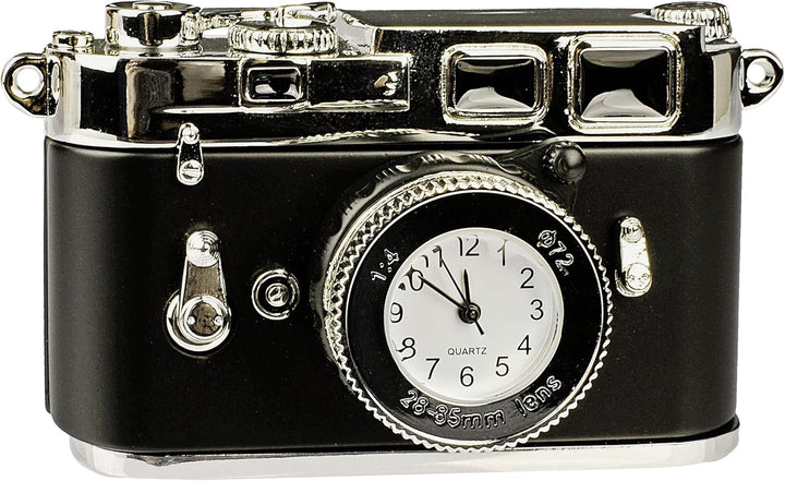 alles-meine.de GmbH kleine - Tischuhr/Miniatur - Uhr - Kamera - Spiegelreflexkamera - aus Metall - 7