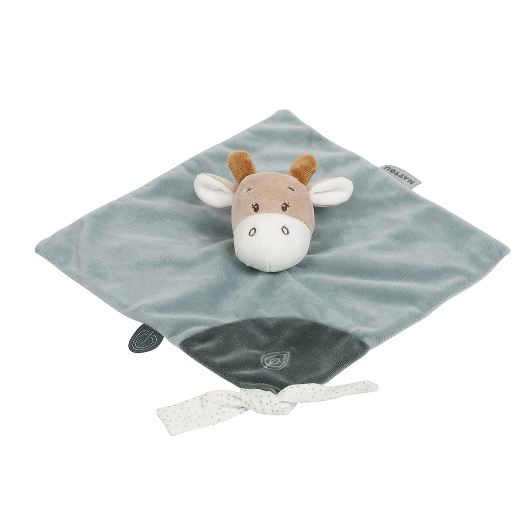Nattou Schnuffeltuch aus Baumwolle und Polyester (Musselin), Giraffe Luna, Wegbegleiter ab der Gebur