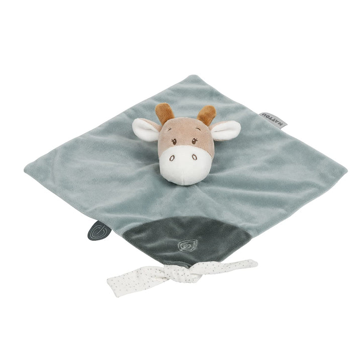 Nattou Schnuffeltuch aus Baumwolle und Polyester (Musselin), Giraffe Luna, Wegbegleiter ab der Gebur