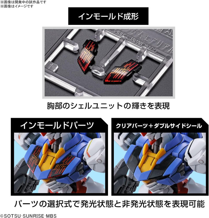 BANDAI Namco Entertainment Gunpla High Grade HG/144 Gundam Antenne, transparent (2593849) Schützend,