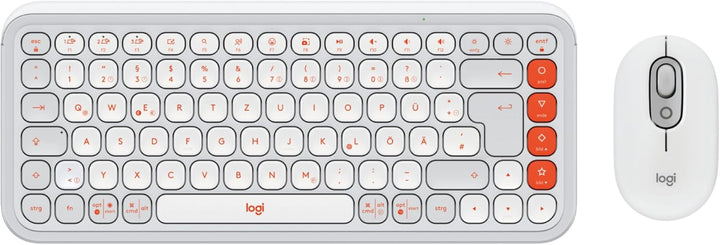 Logitech POP ICON Combo, Bluetooth-Tastatur-Maus-Set, Komfortables Tippen, programmierbare Tasten, l