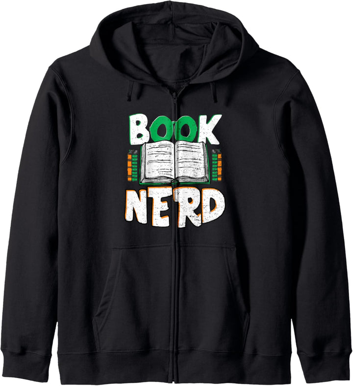 Funny Bücherwurm: Book Nerd - Lesen Kapuzenjacke