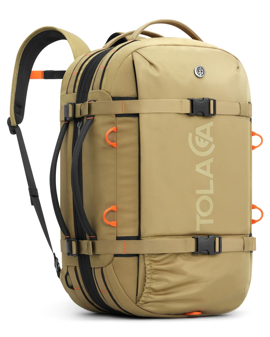 Tolaccea Reiserucksack, Handgepäck Rucksack Flugzeug, TSA-Freundlicher Laptop Rucksack 15,6 Zoll, Er